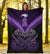 Maori Manaia New Zealand Premium Blanket Purple - Polynesian Pride