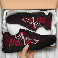 Kosrae Micronesia Custom Personalised Sneakers - Coat Of Arm With Hibiscus - Polynesian Pride