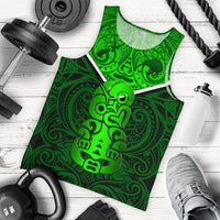 Combo Men Tank Top and Men Short New Zealand Maori Rugby Pride Version - Green - Polynesian Pride