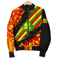 Kanaka Flag Polynesian Men's Bomber Jacket - Nora Style - Polynesian Pride