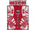 Samoa Quilt Bed Set - Samoa Coat Of Arms Polynesian Red Tattoo Style Red - Polynesian Pride
