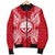 Federated States Of Micronesia Polynesian Men's Bomber Jacket Map Red White - Polynesian Pride