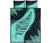 Paua Shell Maori Silver Fern Quilt Bed Set, Turquoise - Polynesian Pride