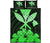 Hawaiian Kanaka Quilt Bed Set Hibiscus Polynesian Love Green Green - Polynesian Pride