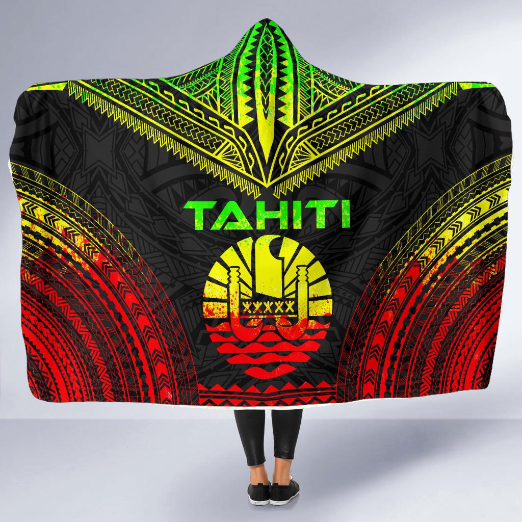 Tahiti Polynesian Chief Hooded Blanket - Reggae Version - Polynesian Pride