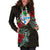 Guam Hoodie Dress - Guam Coat Of Arms Hibiscus - Polynesian Pride