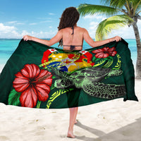 Tonga Polynesian Sarong - Green Turtle Hibiscus - Polynesian Pride