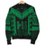 Hawaiian Kanaka Polynesian Men's Bomber Jacket Active Green - Polynesian Pride