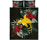 Papua New Guinea Polynesian Quilt Bed Set - Special Hibiscus - Polynesian Pride