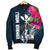 Hawaii Men's Bomber Jacket - Polynesian Hibiscus with Summer Vibes - Polynesian Pride