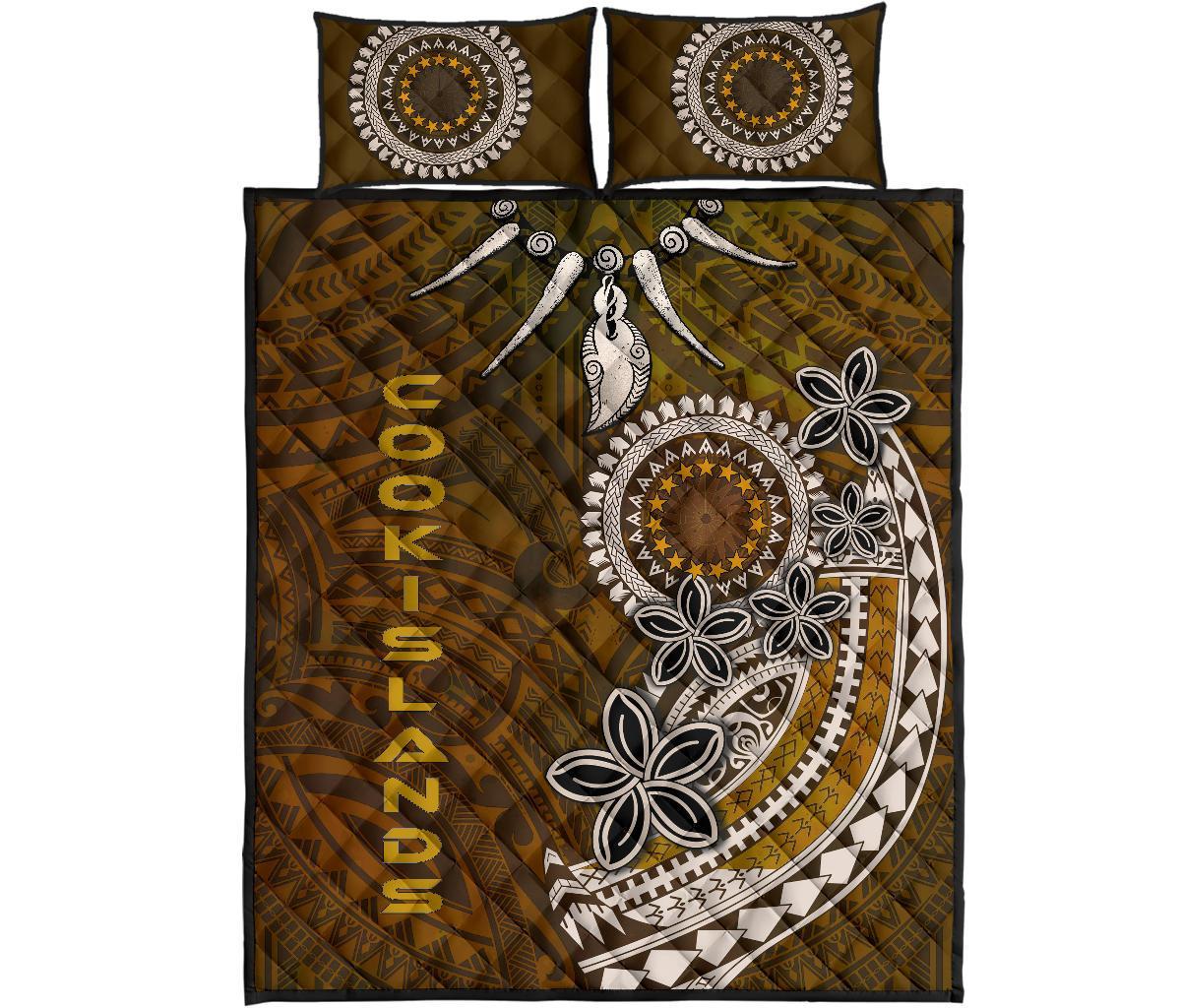 Cook Islands Quilt Bed Sets - Polynesian Boar Tusk - Polynesian Pride