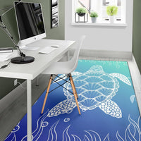 Turtle Gardiant Background Area Rug AH - Polynesian Pride