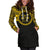 Fiji Women Hoodie Dress - Fiji Coat Of Arms Polynesian Gold Black - Polynesian Pride