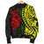 Hawaii Men's Bomber Jacket - Polynesian Patterns With Hibiscus Flowers - Polynesian Pride