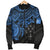 Kosrae Polynesian Bomber Jacket (Men) - Blue Turtle - Polynesian Pride