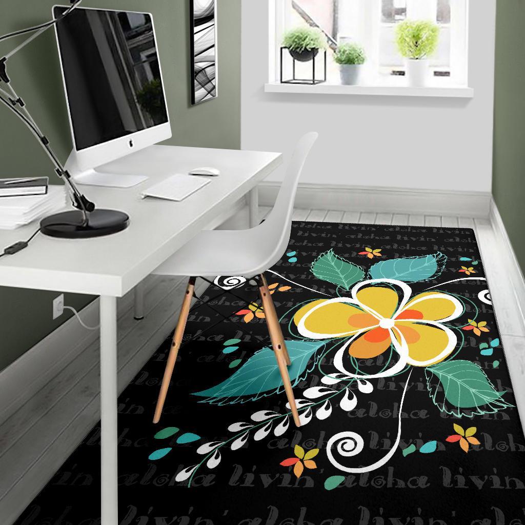 Aloha Hibiscus Art Area Rug AH - Polynesian Pride