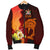 Fiji Men's Bomber Jacket - Tribal Tuna Fish Orange - Polynesian Pride