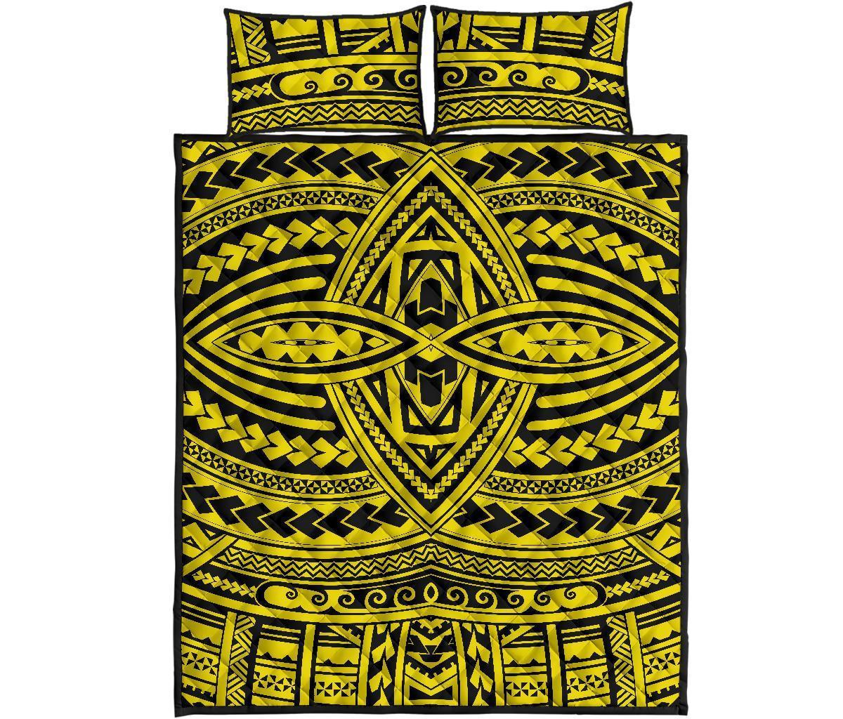 Hawaii Quilt Bed Set Polynesia Seamless AH - Polynesian Pride