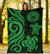 American Samoa Premium Blanket - Green Tentacle Turtle - Polynesian Pride