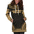 Norfolk Island Women's Hoodie Dress - Polynesian Gold Chief - Polynesian Pride