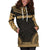 Kosrae Women's Hoodie Dress - Polynesian Gold Chief - Polynesian Pride