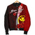 Hawaii Polynesian Custom Personalised Men's Bomber Jacket - Coat Of Arm With Hibiscus - Polynesian Pride