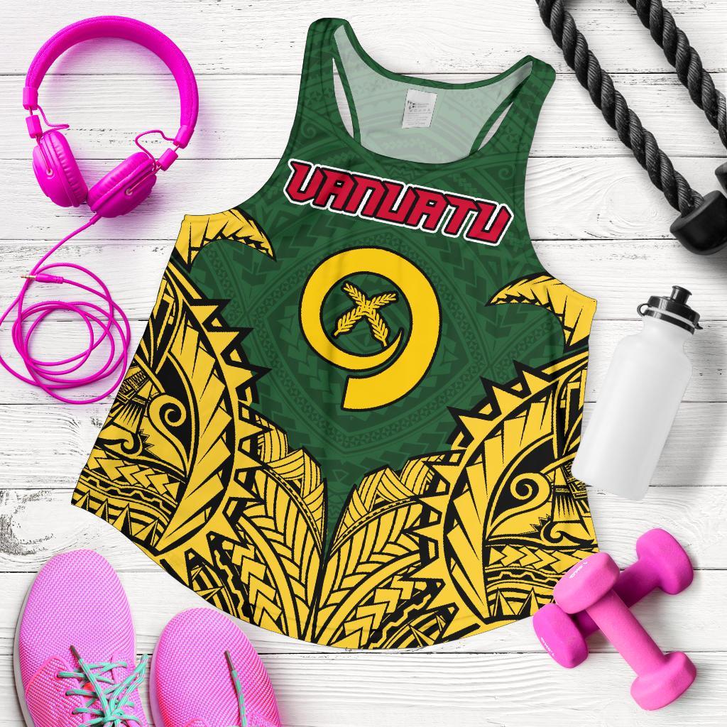 Vanuatu Premium Racerback Tank A7 - Polynesian Pride