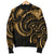 New Zealand Maori Mangopare Women Bomber Jacket Polynesian - Gold - Polynesian Pride