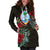 Guam Hoodie Dress - Guam Flag Hibiscus - Polynesian Pride