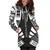 Marquesas Islands Hoodie Dress - Polynesian Tattoo Black - Polynesian Pride