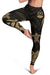 Vanuatu Women's Leggings - Gold Tentacle Turtle - Polynesian Pride