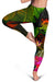 Tuvalu Polynesian Women's Leggings - Hibiscus and Banana Leaves - Polynesian Pride