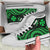 Wallis and Futuna High Canvas Top Shoes - Green Tentacle Turtle - Polynesian Pride