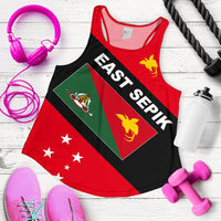 Papua New Guinea Women's Racerback Tank - East Sepik Province Red - Polynesian Pride