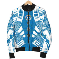 Northern Mariana Islands Men Bomber Jackets - Polynesian Tattoo Flag - Polynesian Pride