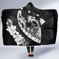 Hawaii Hibiscus Banzai Surfing Hooded Blanket - Polynesian Pride