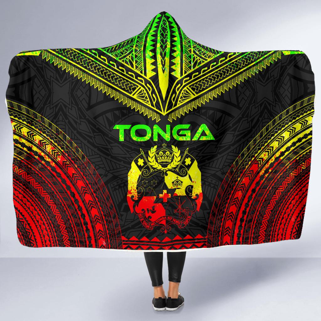 Tonga Polynesian Chief Hooded Blanket - Reggae Version - Polynesian Pride