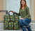 Tropical Pattern With Pineapples Palm Leaves And Flowers Hawaii Travel Bag - Polynesian Pride