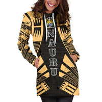 Nauru Hoodie Dress - Polynesian Tattoo Gold - Polynesian Pride