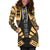 Nauru Hoodie Dress - Polynesian Tattoo Gold - Polynesian Pride