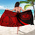 Hawaii Coat Of Arm Sarong Red - Circle Style - Polynesian Pride