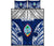 Guam Polynesian Quilt Bed Set - Pattern With Seal Blue Version Blue - Polynesian Pride