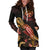 Federated States of Micronesia Polynesian Hoodie Dress - Turtle With Blooming Hibiscus Gold - Polynesian Pride