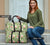 Tropical Hibiscus, Plumeria Green Hawaii Travel Bag - Polynesian Pride