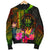 Niue Polynesian Personalised Men's Bomber Jacket - Hibiscus and Banana Leaves - Polynesian Pride