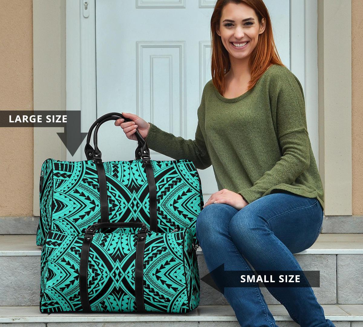 Polynesian Tradition Turquoise Hawaii Travel Bag - Polynesian Pride