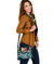 Papua New Guinea Polynesian Shoulder Handbag - Summer Plumeria (Turquoise) - Polynesian Pride