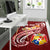 Tonga Personalised Area Rug - Tonga Coat Of Arms With Polynesian Patterns - Polynesian Pride