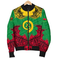 Vanuatu Men's Bomber Jacket Melanesia Island Paradise - Polynesian Pride