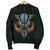 Hawaii Wild Boar Kamapua'a Men's Bomber Jacket - Green - Hawaiian Mythology Style - Polynesian Pride